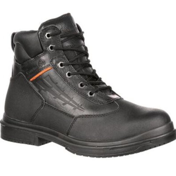 NEW Genuine Grip Steel Toe  Waterproof Work Boot Black Men 9.5 Women 11.5 WIDE - Picture 1 of 5